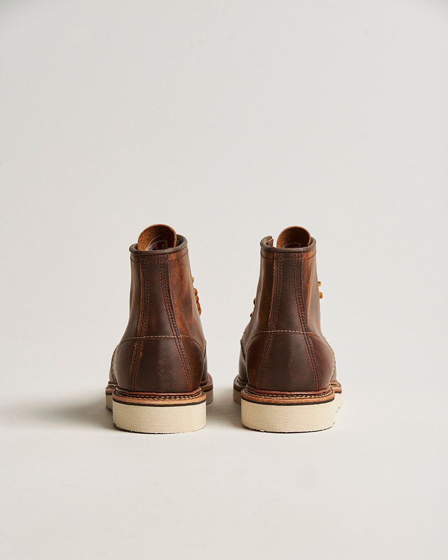 Red Wing Shoes Moc Toe Boot Copper Rough/Though Leather