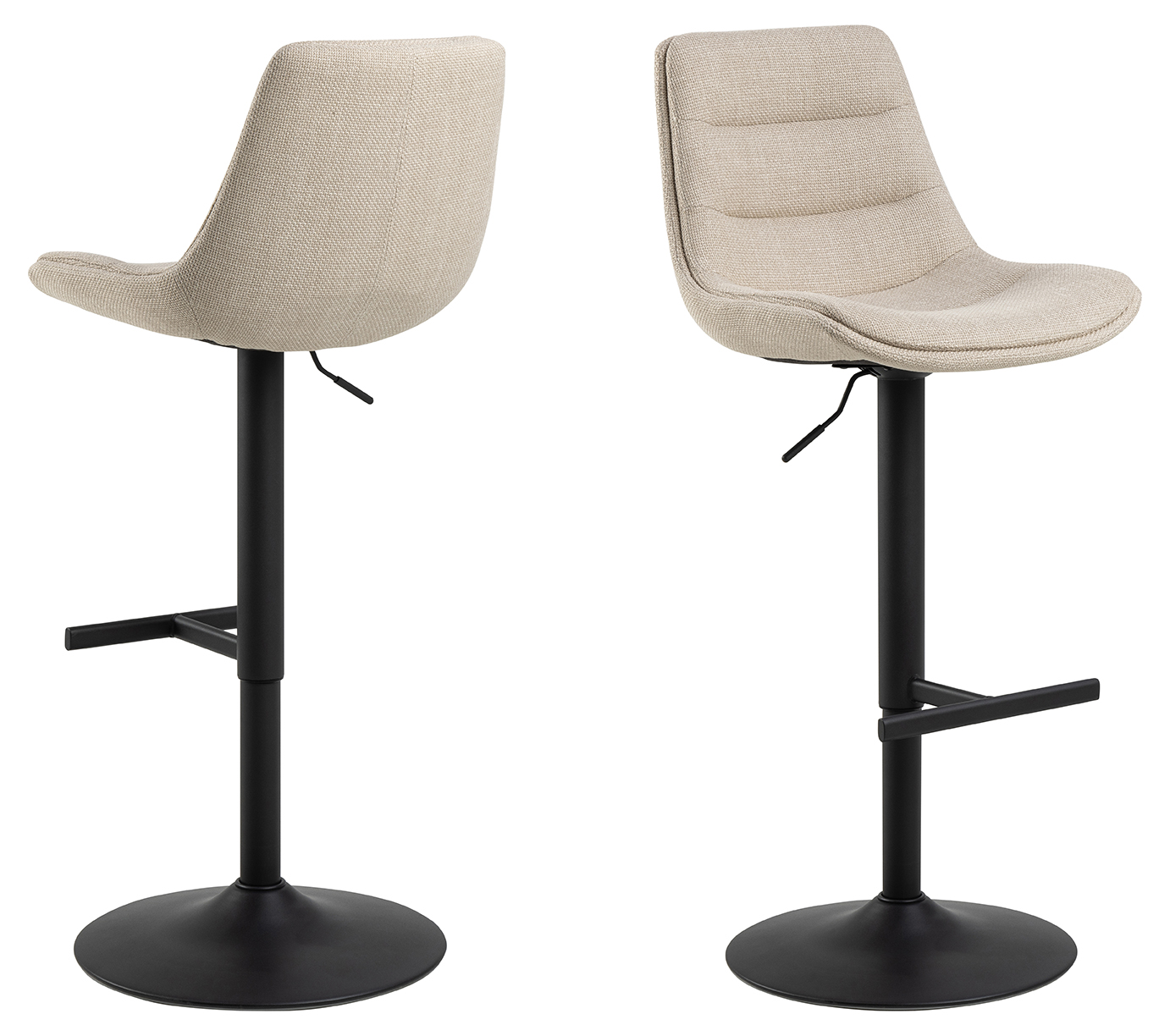 Barkruk Brande - Set van 2 - Beige