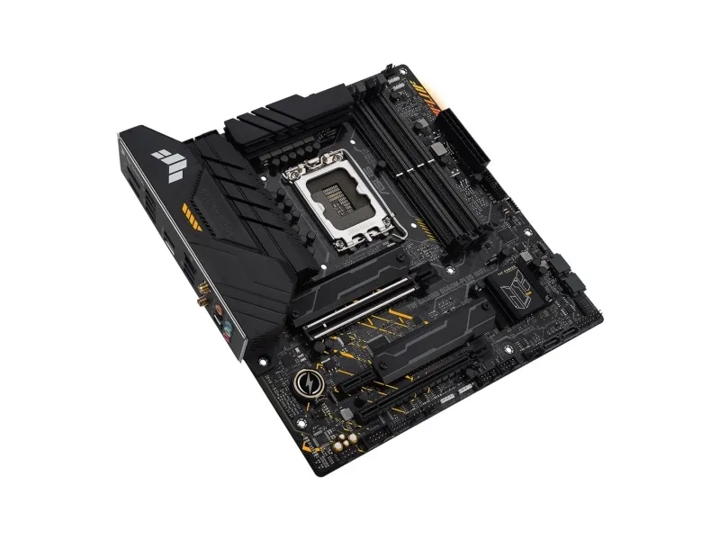 ASUS TUF GAMING B660M-PLUS WIFI - Bundkort - micro ATX - LGA1700 sokkel - B660 Chipset - USB-C Gen 2x2, USB 3.2 Gen 1, USB 3.2 Gen 2, USB-C Gen1 - 2.5 Gigabit LAN, Wi-Fi 6, Bluetooth - onboard grafik (CPU påkrævet) - HD Audio (8-kanaler)