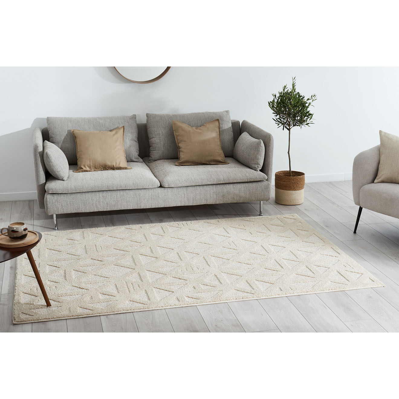 Nazar Rugs Tapis Harmonie 913 crème - 120x170 cm