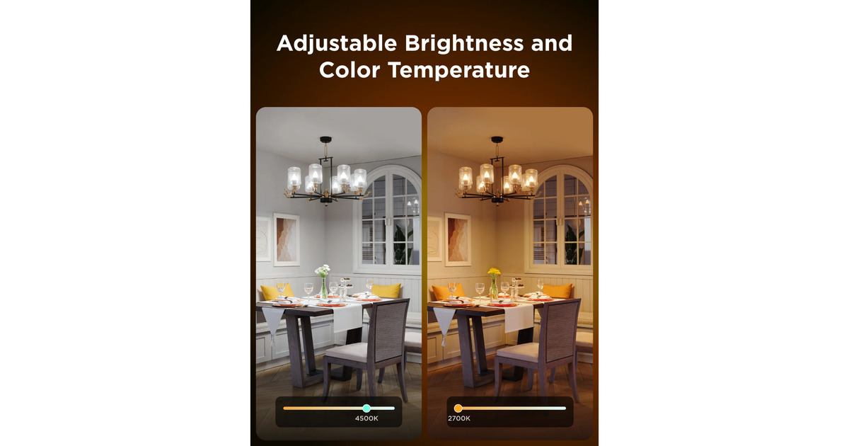 GoveeSlimme dimbare E14 ledlampen - 2-pack  (2.4GHz Wi-Fi + Bluetooth)