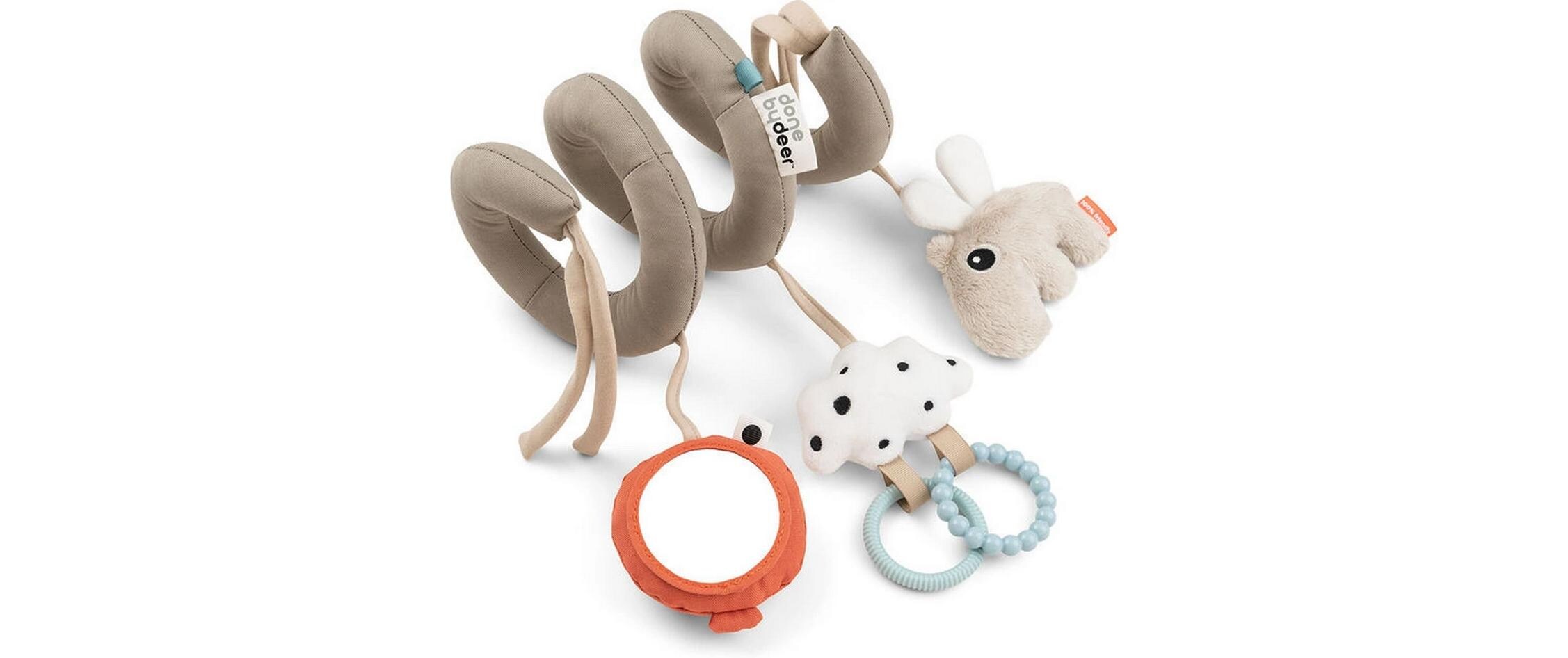 Kinderwagenspielzeug Activity Spirale Happy Clouds SandBunte Activityspirale