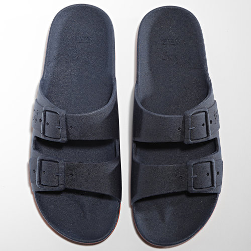 Sandales Brasilia Navy Orange Fluo