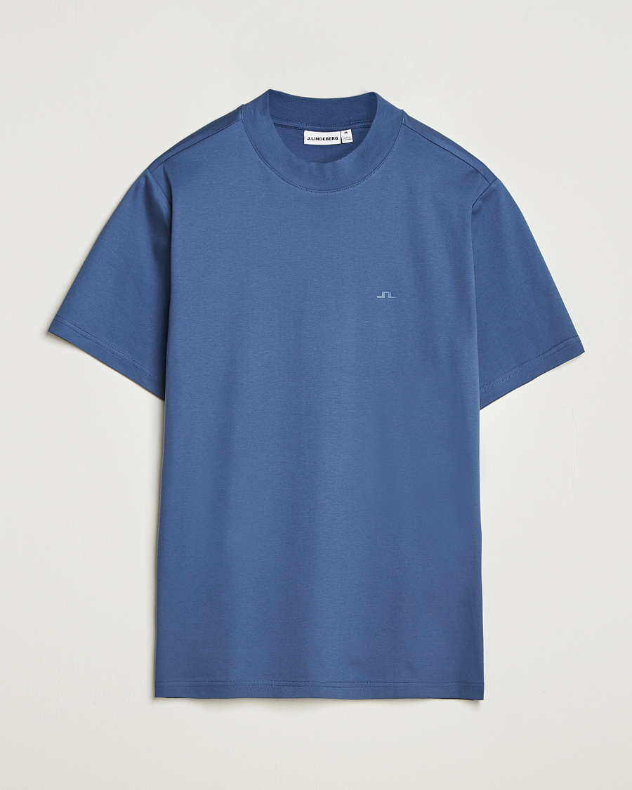 J.Lindeberg Ace Mock Neck T-Shirt Vintage Indigo