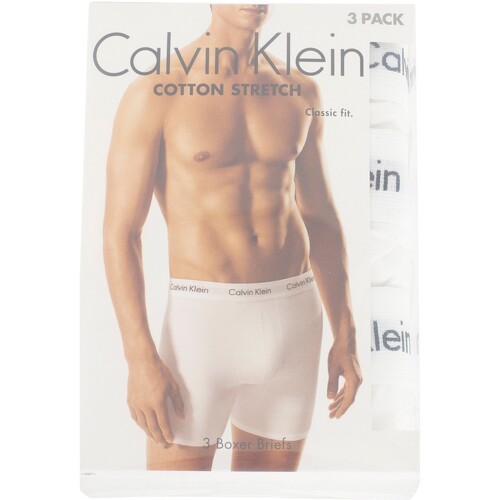 Calvin Klein Jeans - Pack De 3 Calzoncillos De Algodón Elásticos Blanco