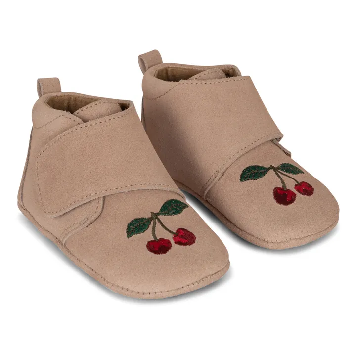 Konges Sløjd Chaussons Mamour Suède | Rose poudré