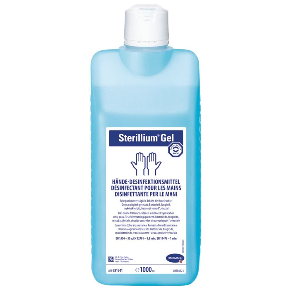 STERILLIUM Gel Händedesinfektion<br>1000 ml, Flasche, Gel