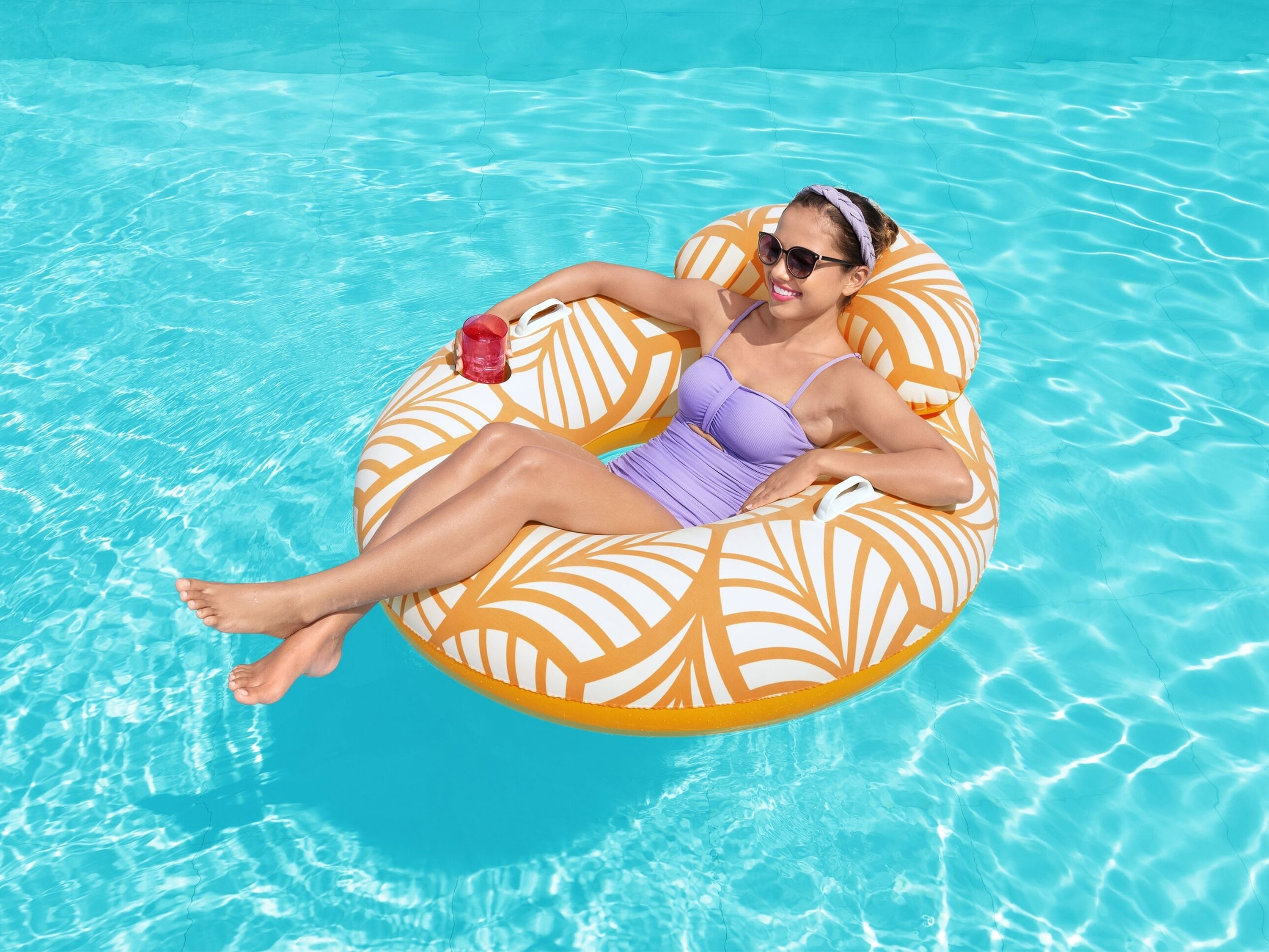 Schwimmring mit Rückenlehne Comfort Plush 104 cm