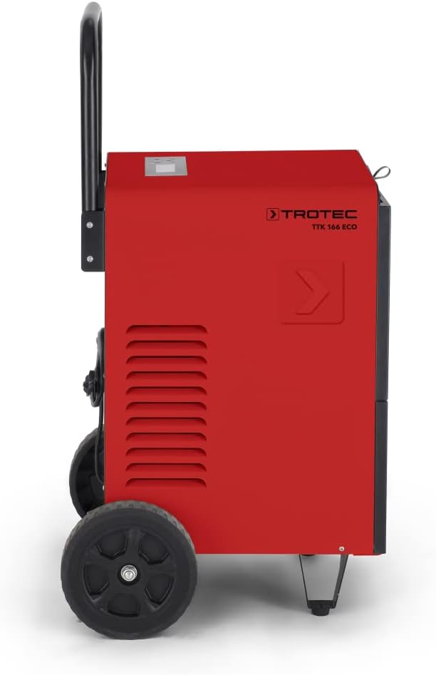 TROTEC Luftentfeuchter TTK 166 ECO – Leistung 52 L/Tag – Fläche 90 m² / 230 m³ – Bautrockner – für große Räume