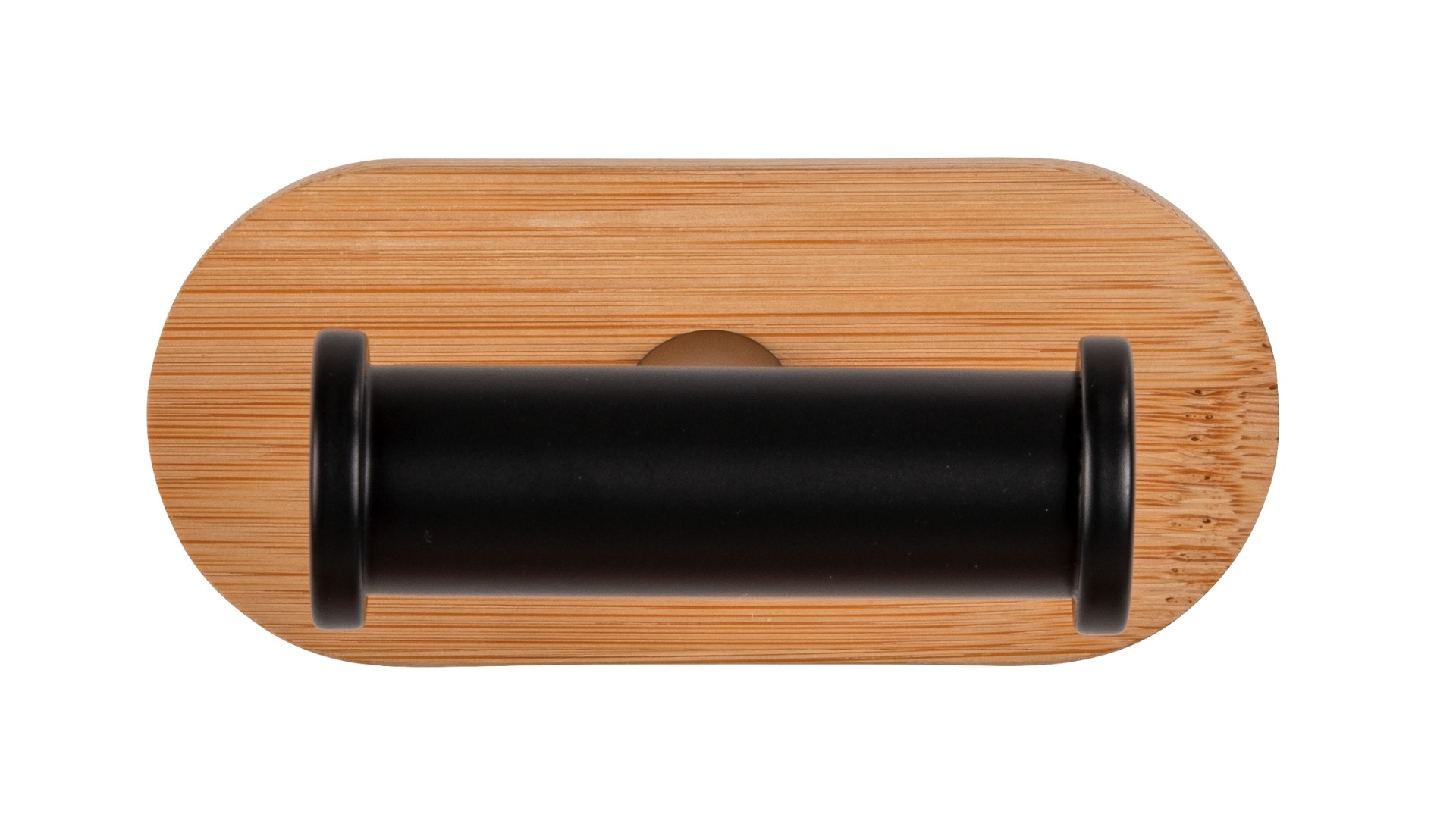 Wenko Orea Turbo-Loc Bamboo handdoekhaak dubbel zwart mat