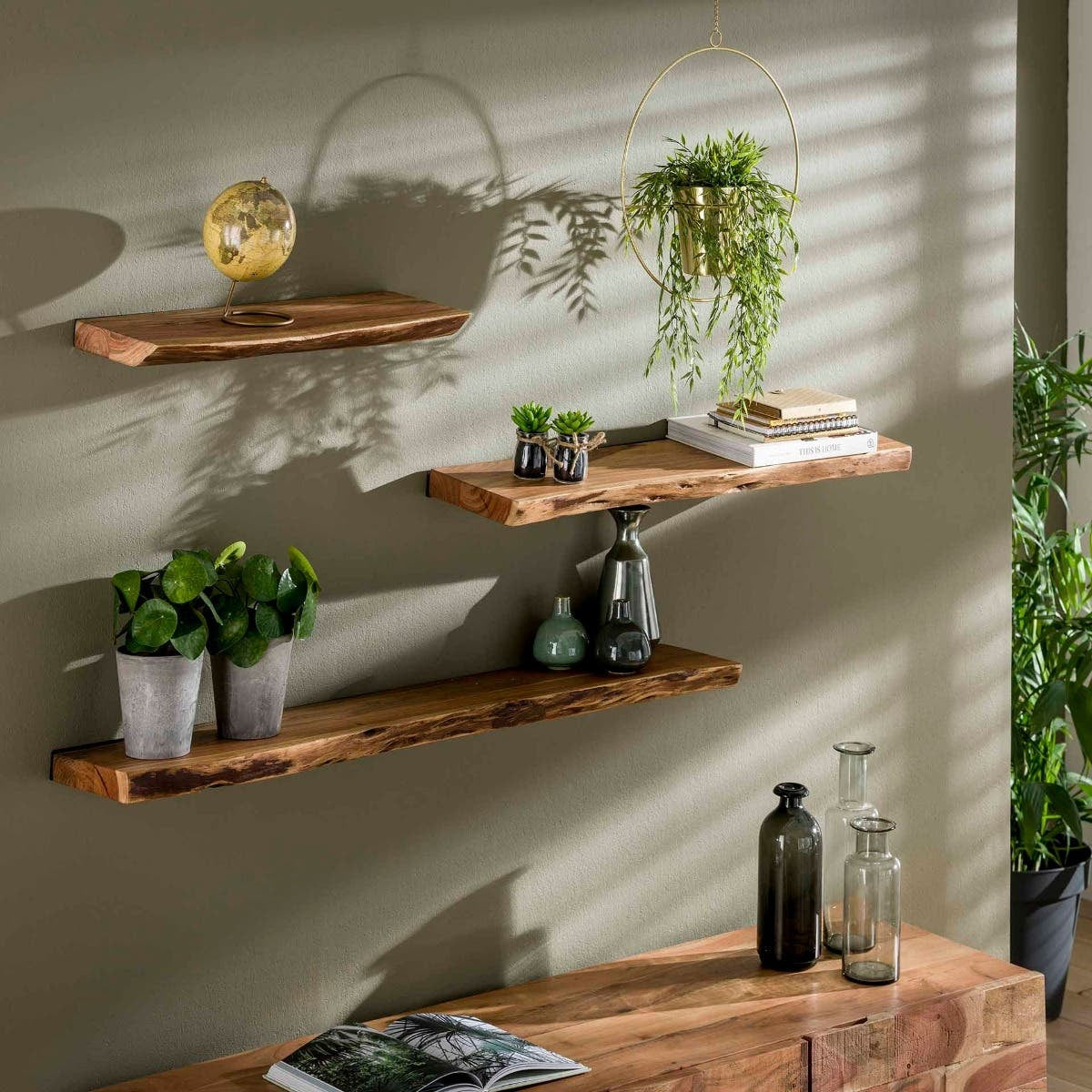LT-Luce Wandplank Boomstam 90cm