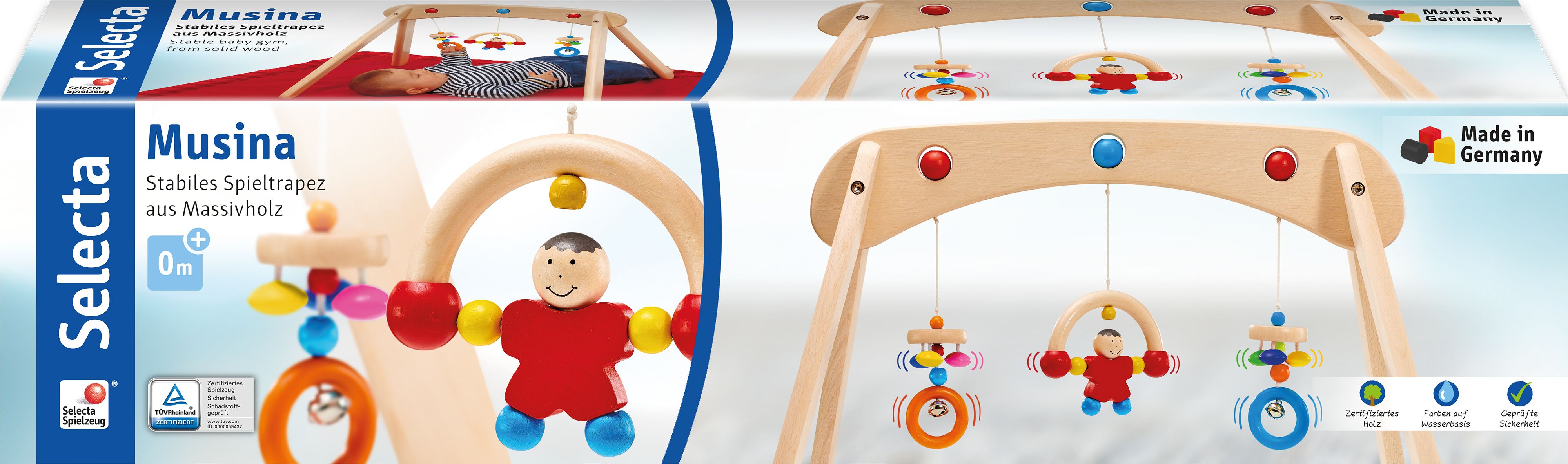 Babywelt - Musina, Spieltrapez, 60 cm, Ü