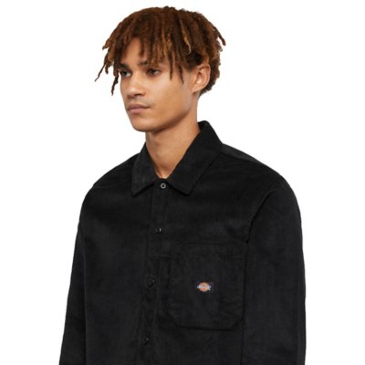 Chemise à manches longues homme Corduroy NOIR DICKIES