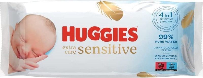 Huggies - Billendoekjes - Pure Extra Care - 99% Water - 56 Doekjes