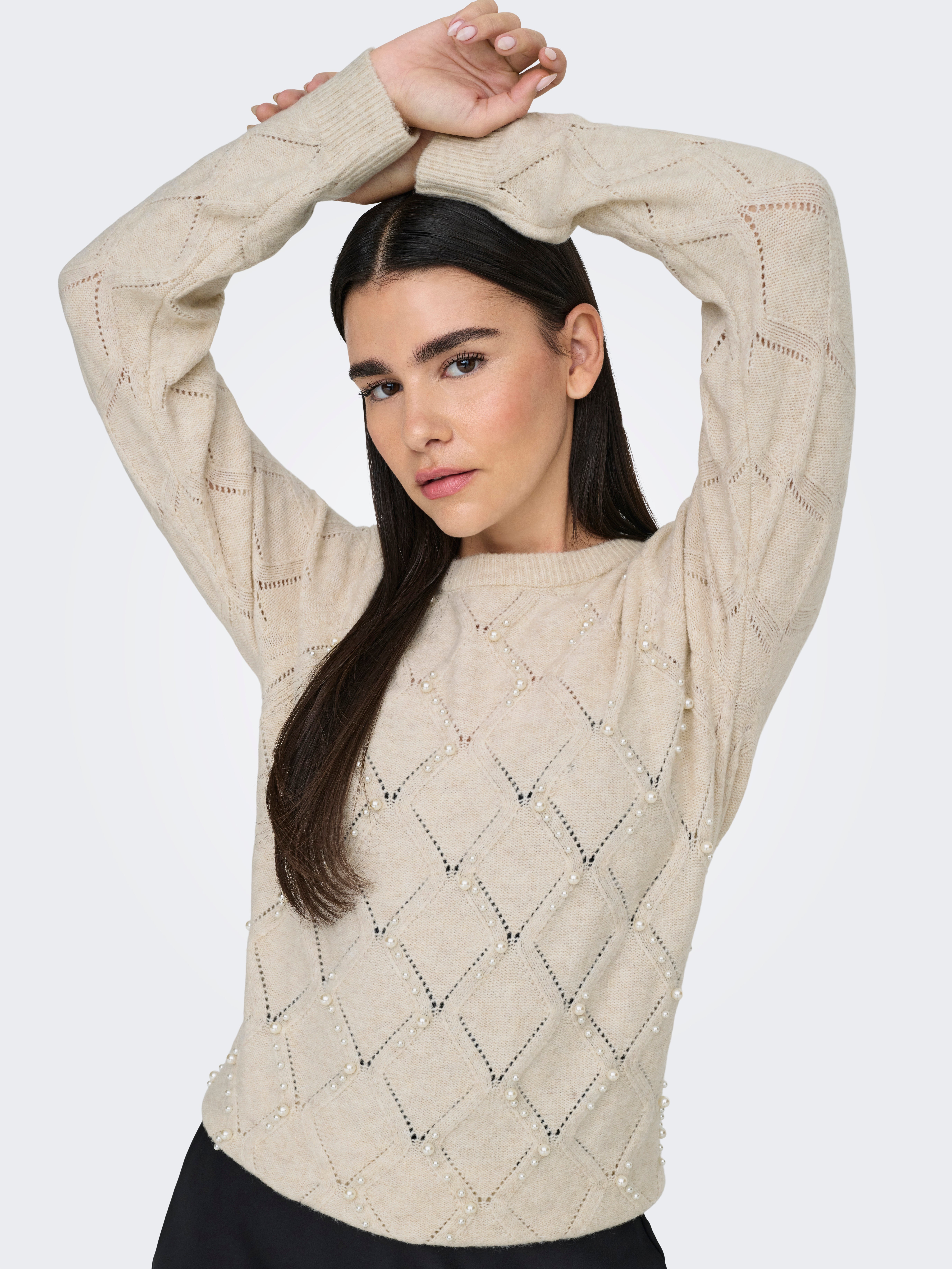 ONLLIANA Strickpullover Pumice Stone