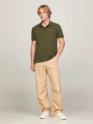 Polo Classic Fit Badge em Piqué Camurçado