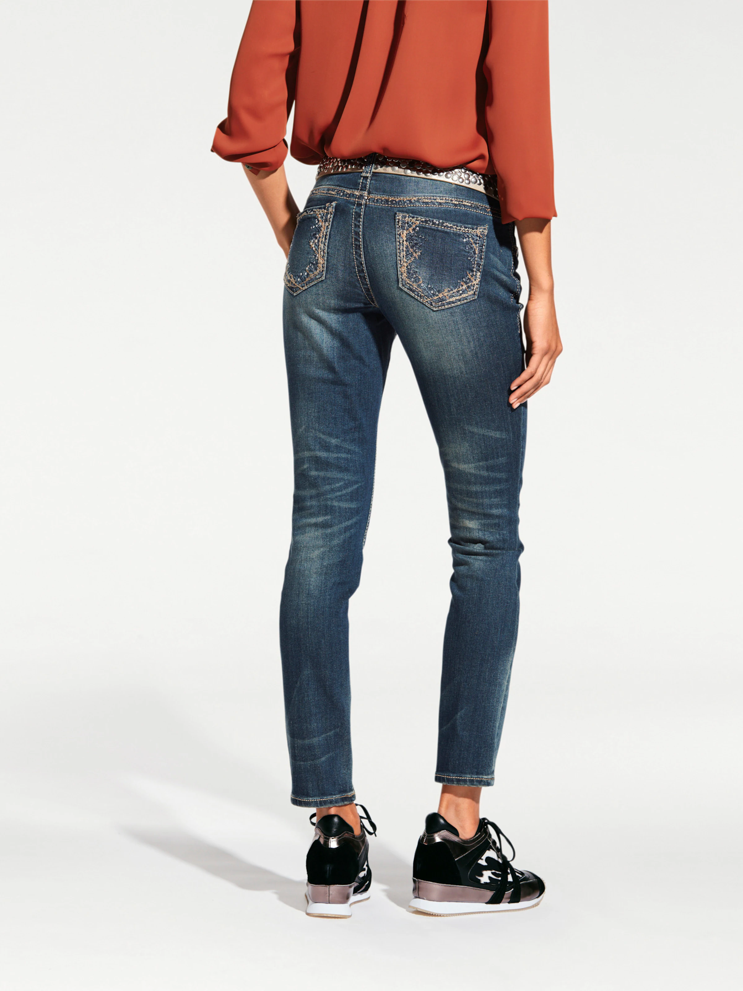 heine Röhrenjeans in blue stone