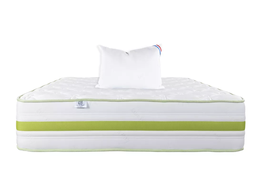 Matelas 90x190 cm, Rêverie, 30 cm, mémoire de forme, ferme + 1 oreiller