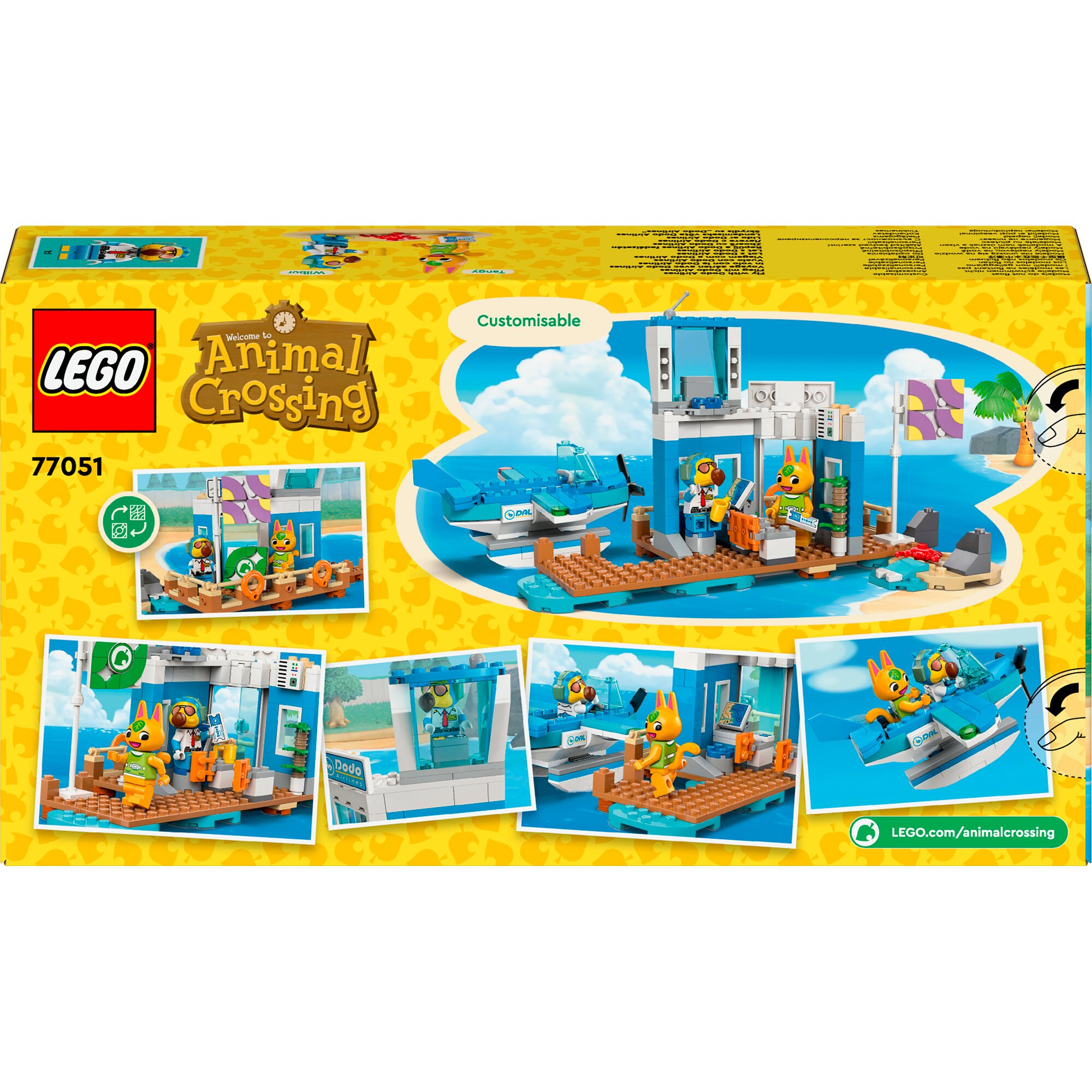 LEGO Konstruktionsspielzeug Animal Crossing Flieg mit Dodo Airlines
