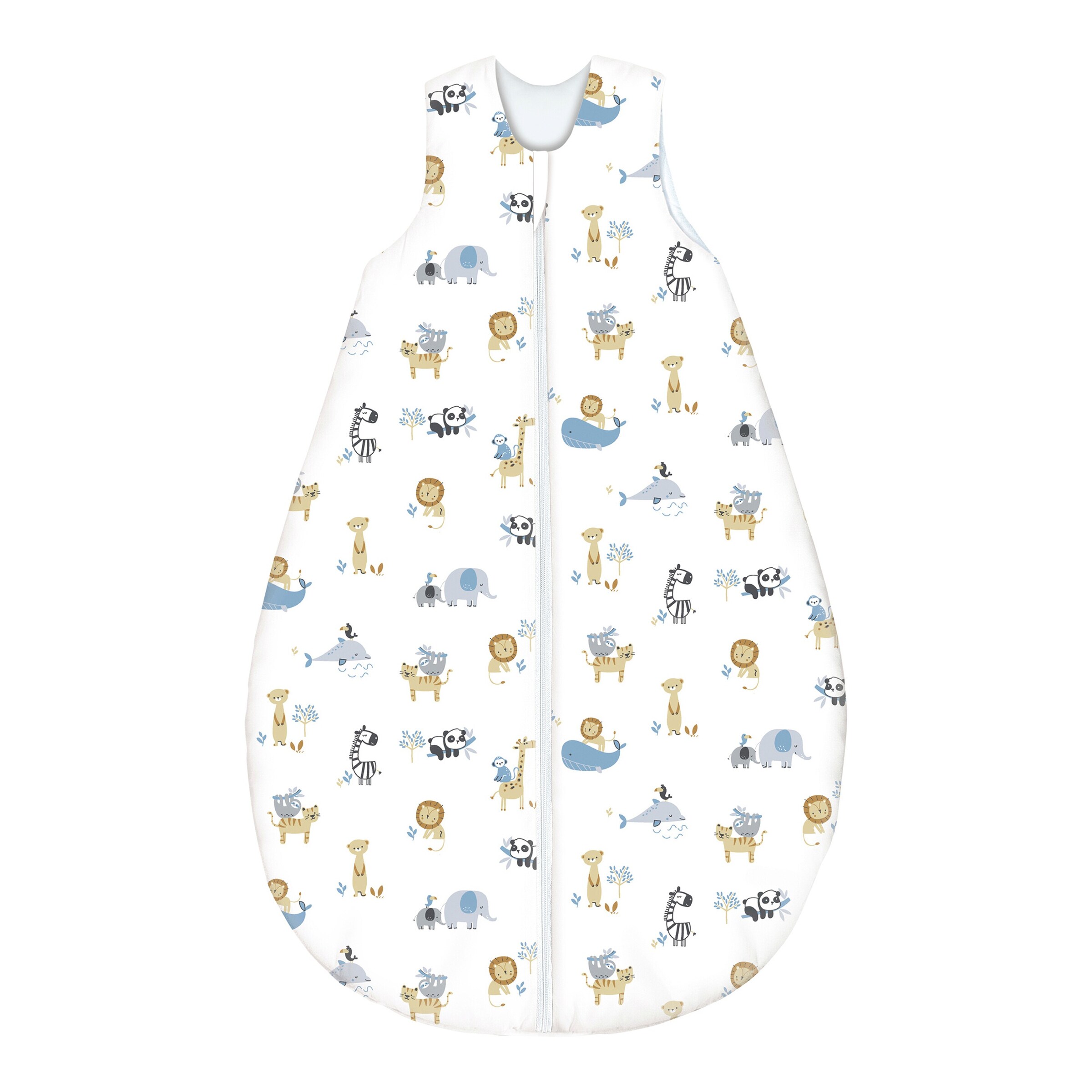 BEBELLA VITAL Ganzjahresschlafsack Tencel™ Lyocell 3.0 TOG weiß/ viele Tiere