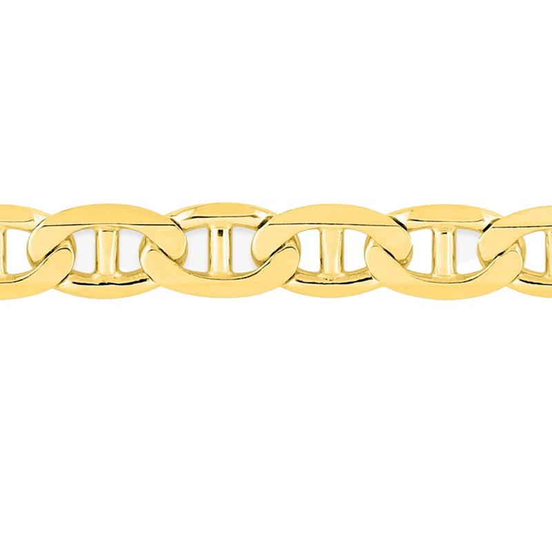Bracelet Mixte 18 cm - Maille Marine - Or 18 Carats - Largeur 4.5 mm