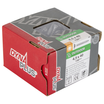 Dynaplus Schroef universeel platkop AR-coating TX-25 4.5x40 150 stuks