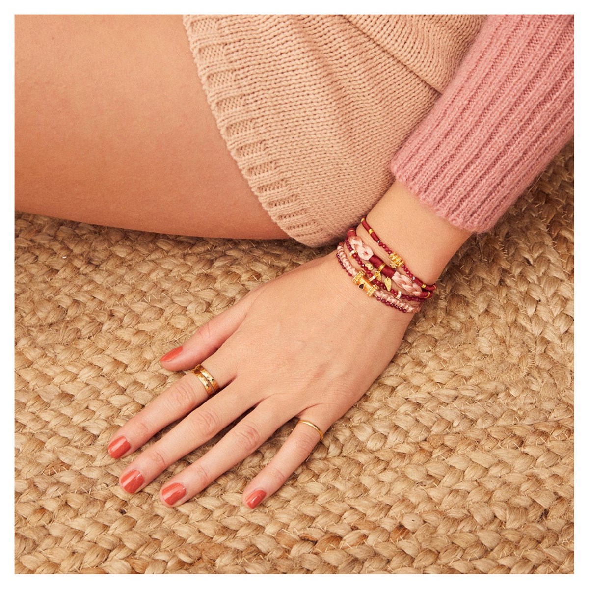 Manchette Hipanema Bosphore garnet M