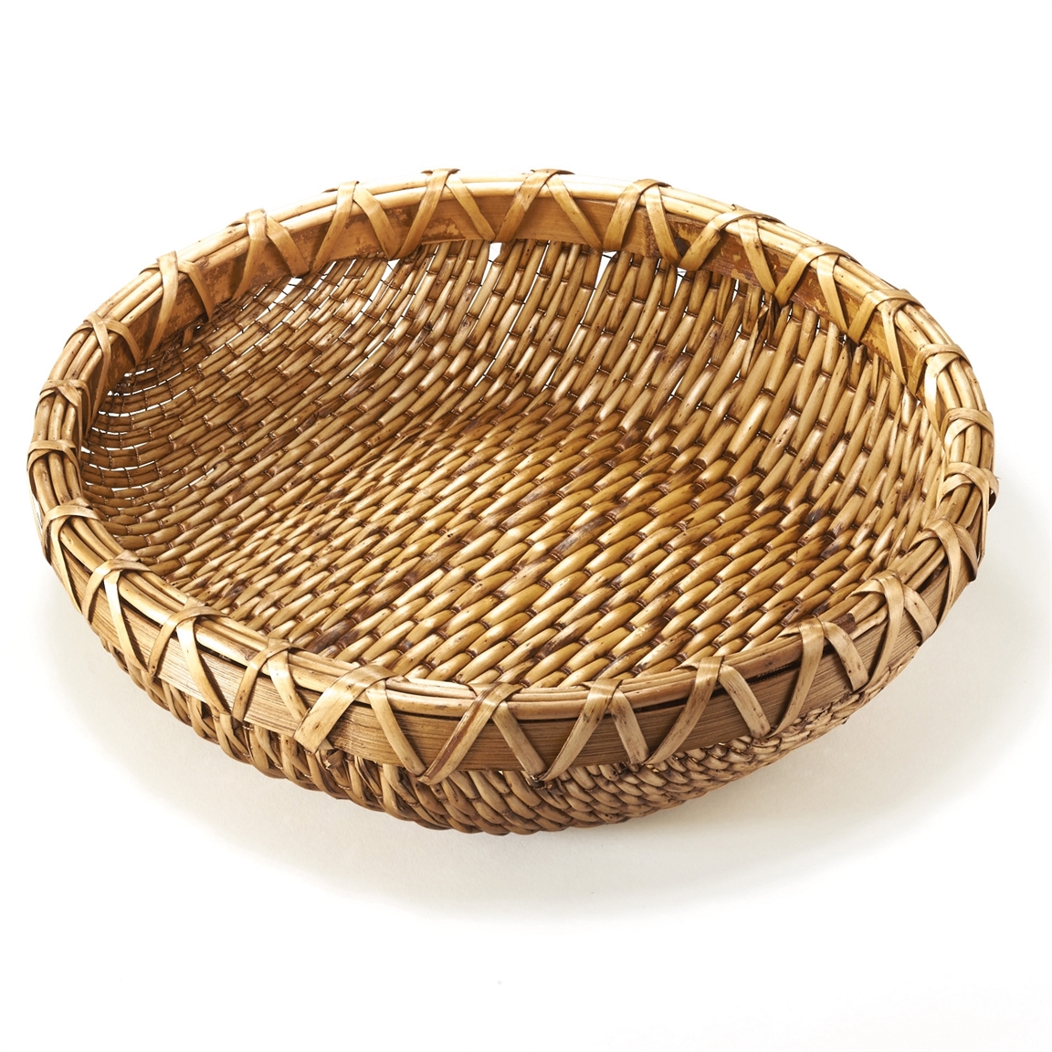 Corbeille tressée rotin