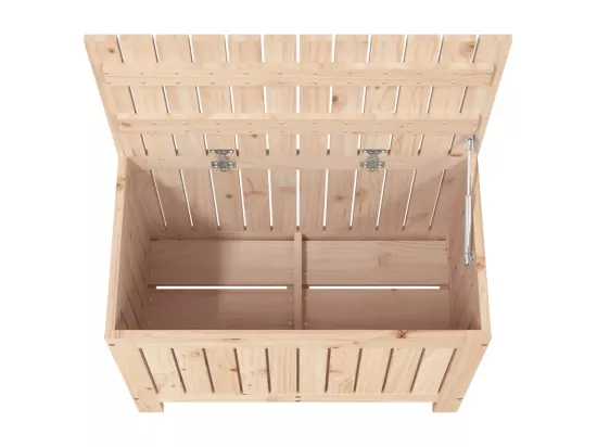Boîte de rangement de jardin 76x42,5x54 cm Bois massif de pin