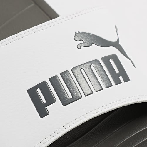 Claquettes Popcat 20 372279 Puma White Dark Coal