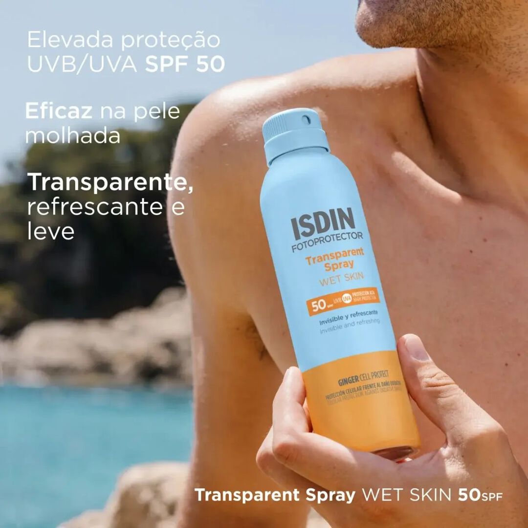 Fotoprotetor Transparent Spray Wet Skin SPF 50 - Travel Size - 250ml