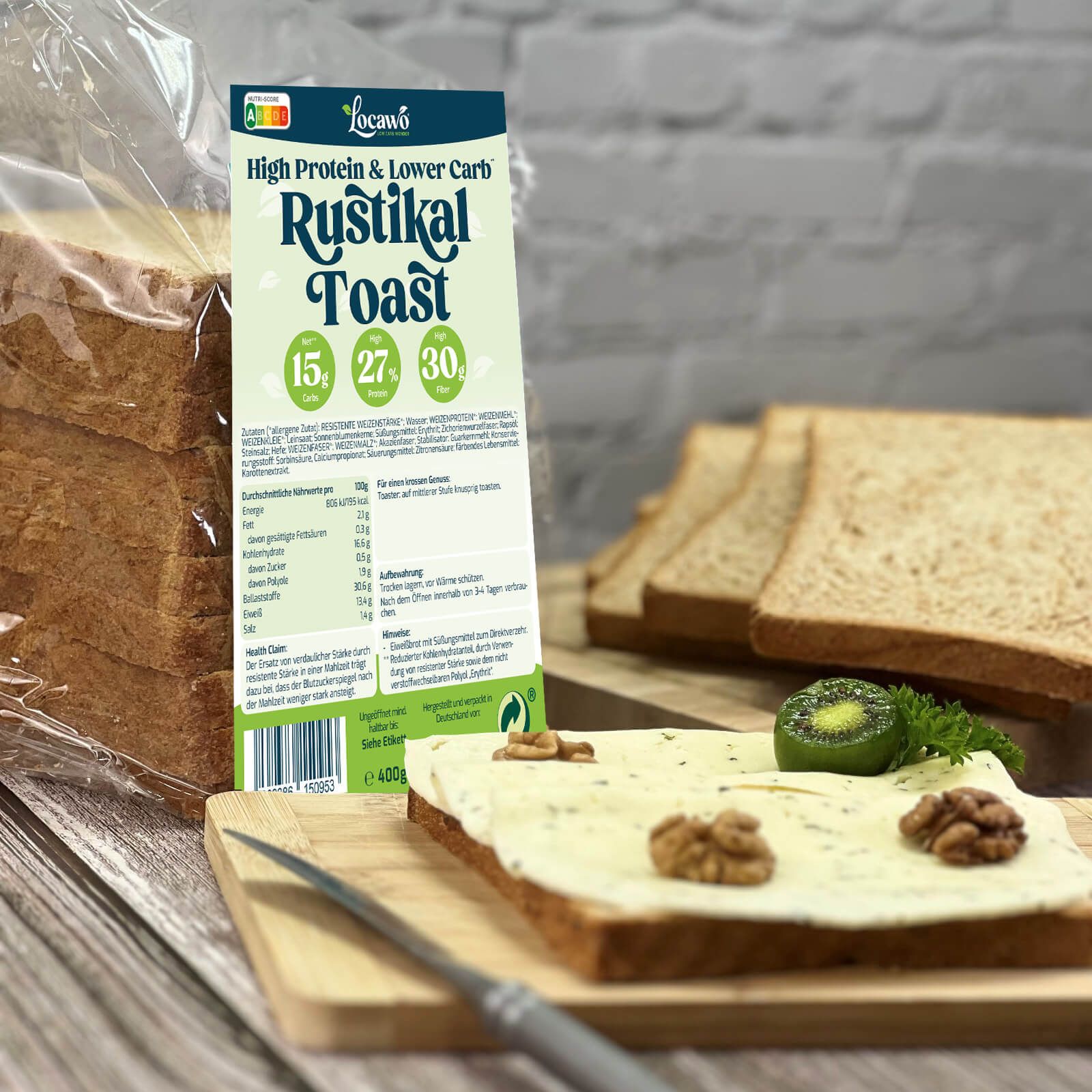 Locawo High Protein & Low Carb Rustikal Toast