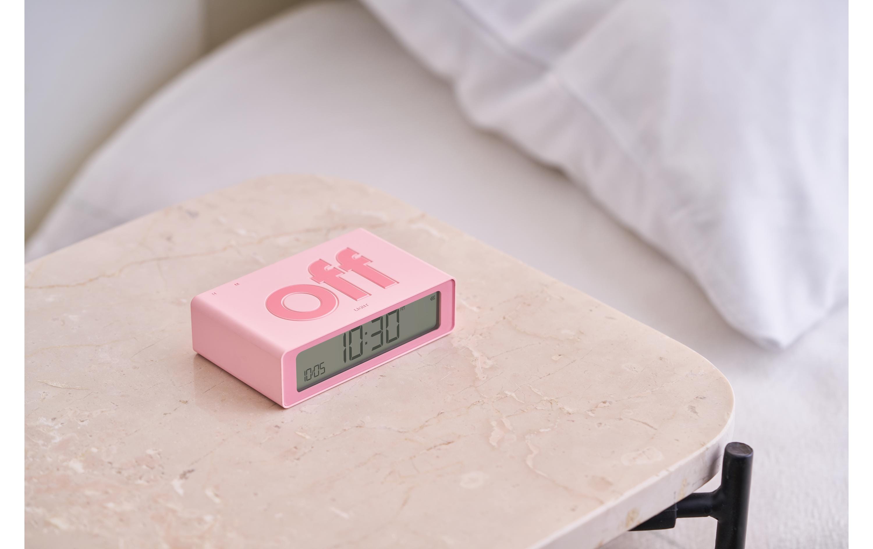 Digitalwecker Flip Mini Light PinkMini LCD-Wecker mit Umkehrfunktion (On/Off)