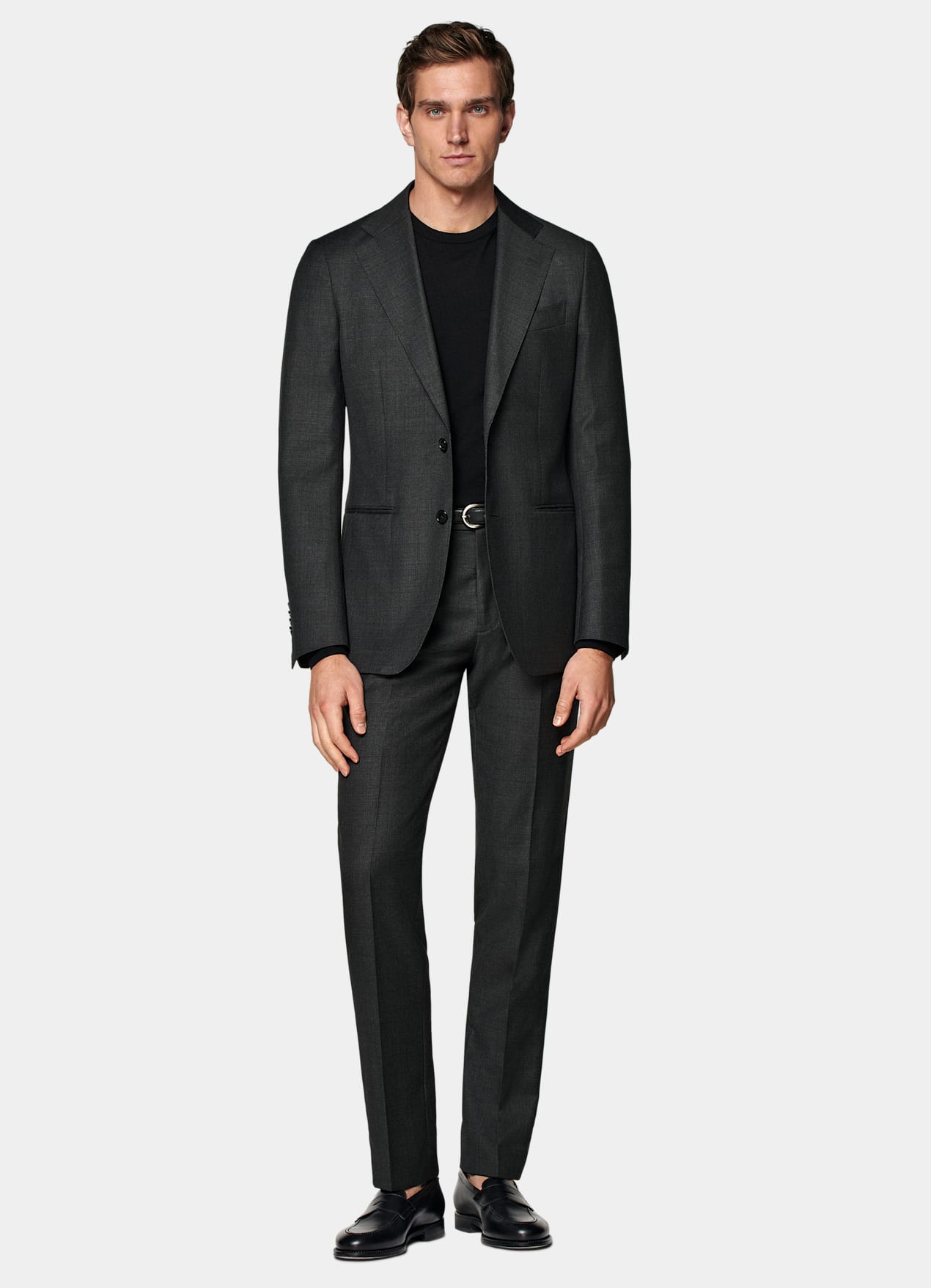 Veste de costume Havana coupe Tailored gris foncé