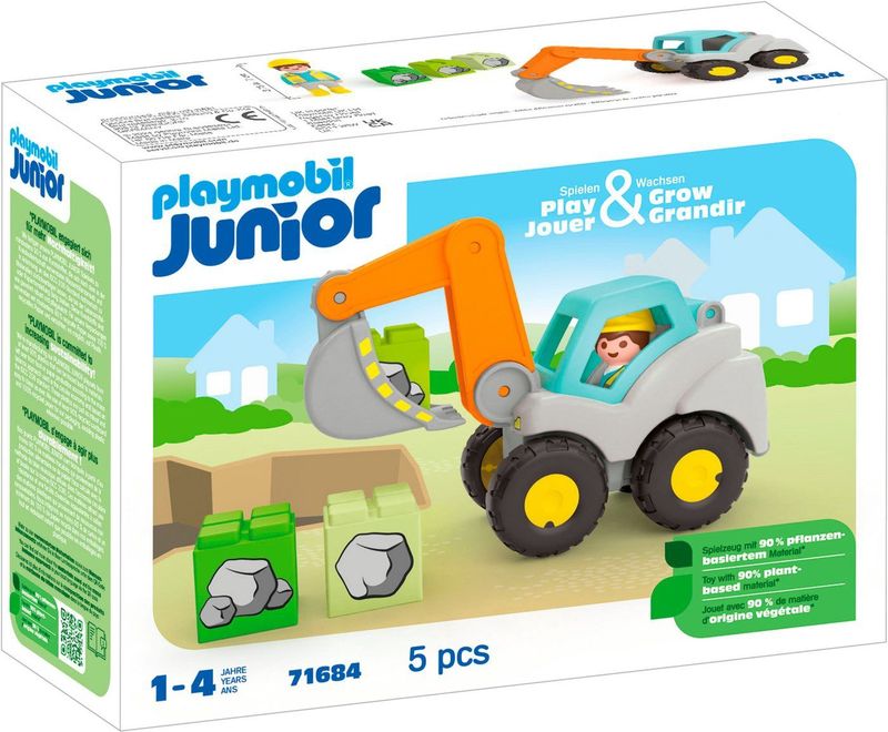 PLAYMOBIL JUNIOR - Graaflader - Speelset - Multikleur - Kunststof