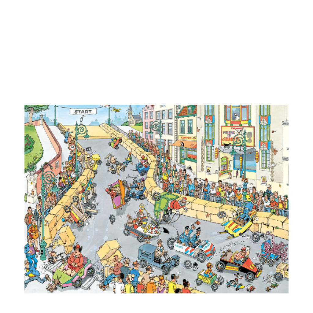 de zeepkistenrace legpuzzel 1000 stukjes