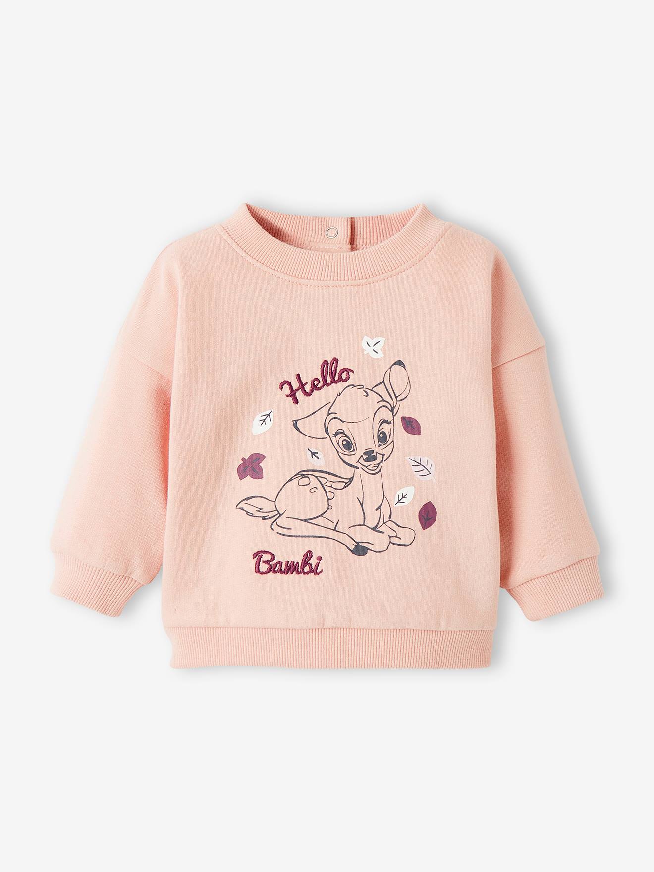 Conjunto DS® Bambi de 2 peças em rosa claro liso com estampas
