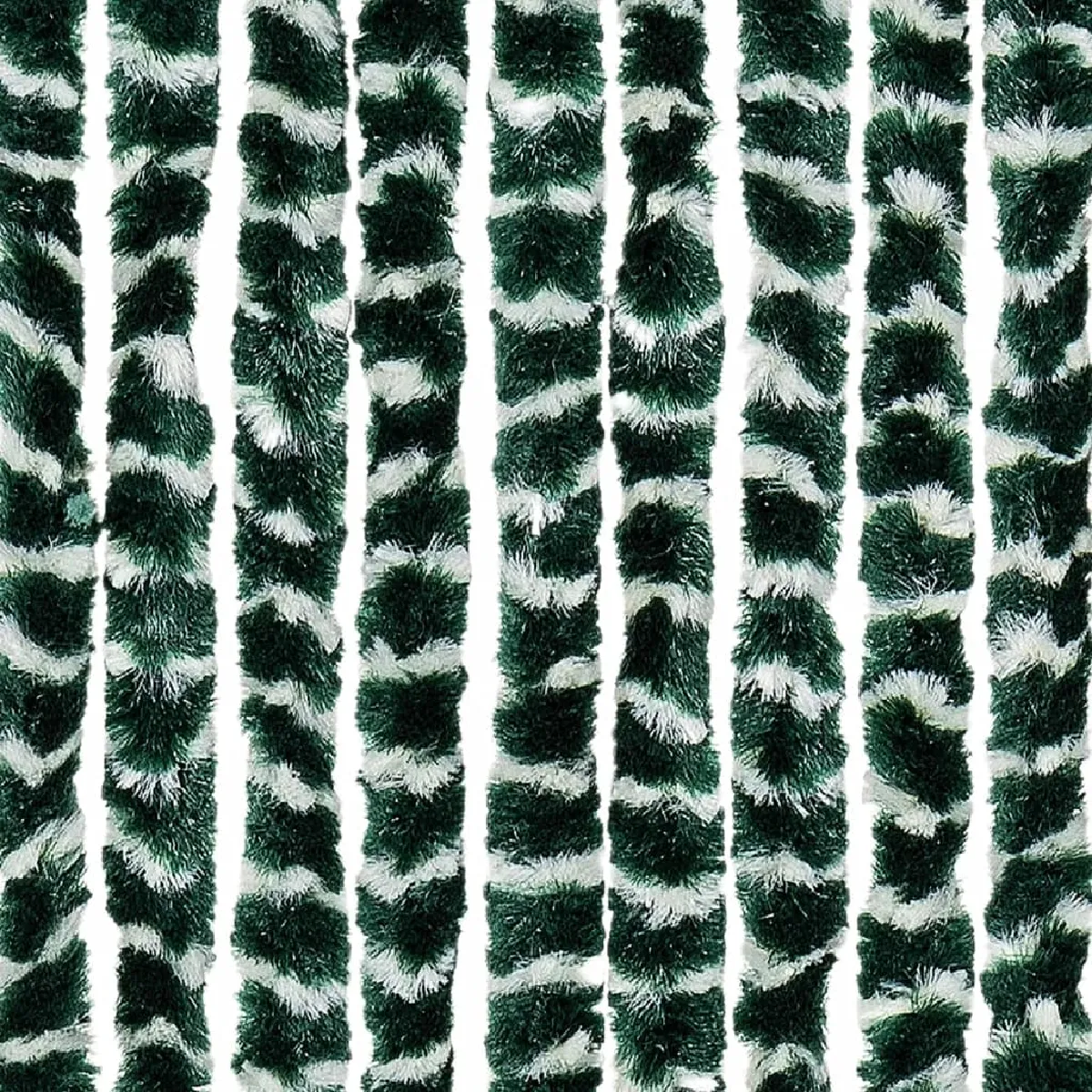 VidaXL Rideau Anti-Mouches - Vert et Blanc