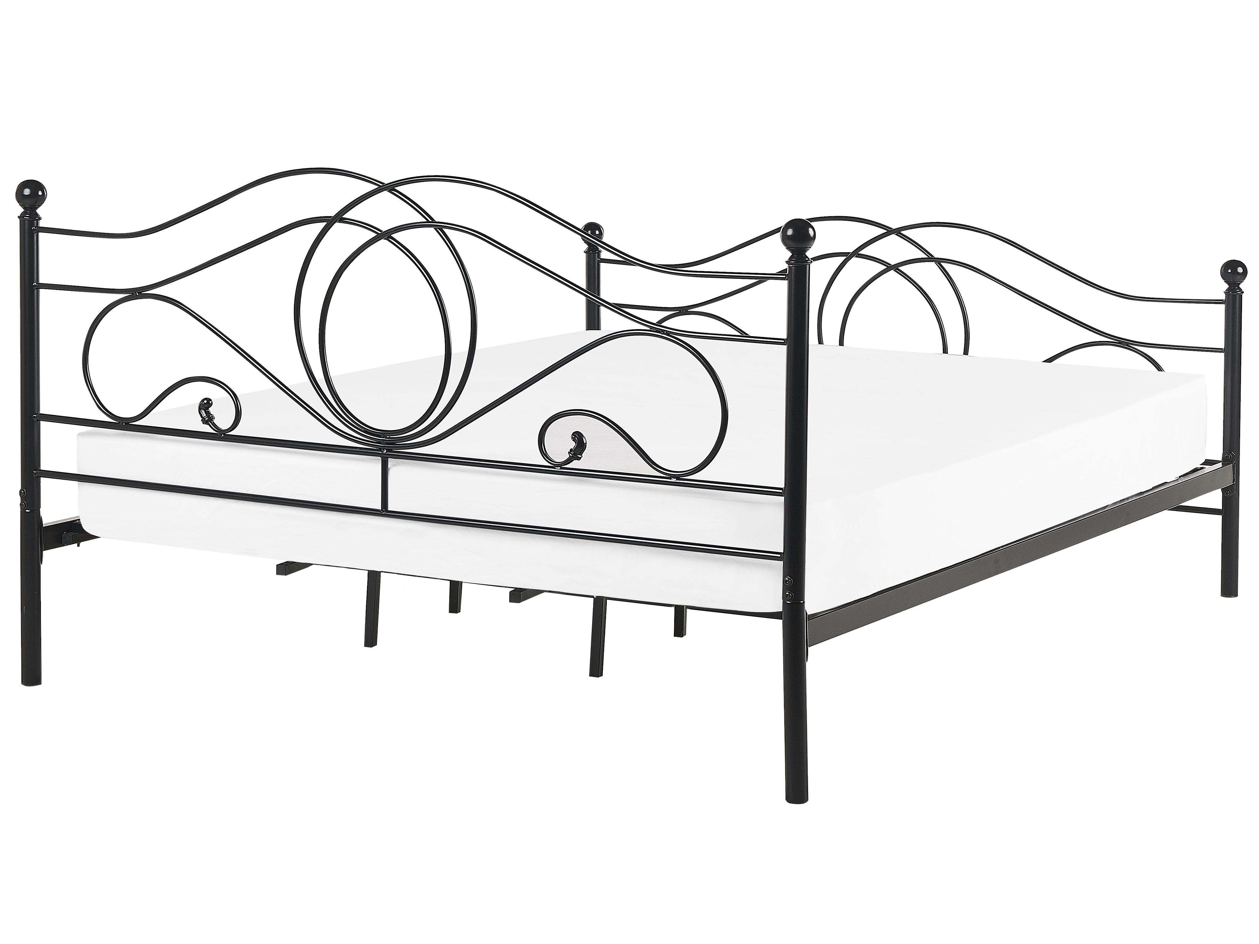 Bed Metaal LYRA 180 x 200 cm Zwart