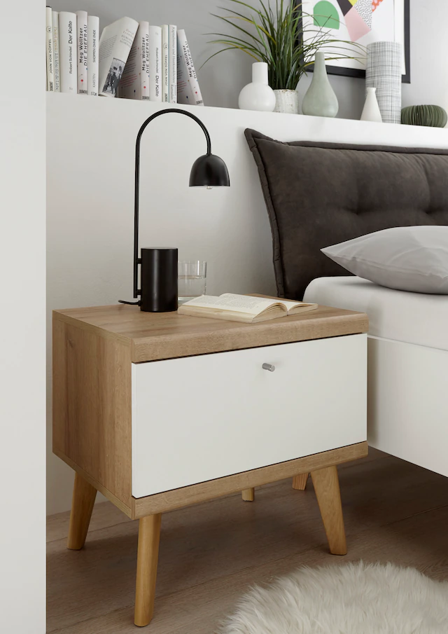 andas Nachtschrank »MERLE« in skandinavischem Design, aus FSC®-zertifiziertem Holzwerkstoff