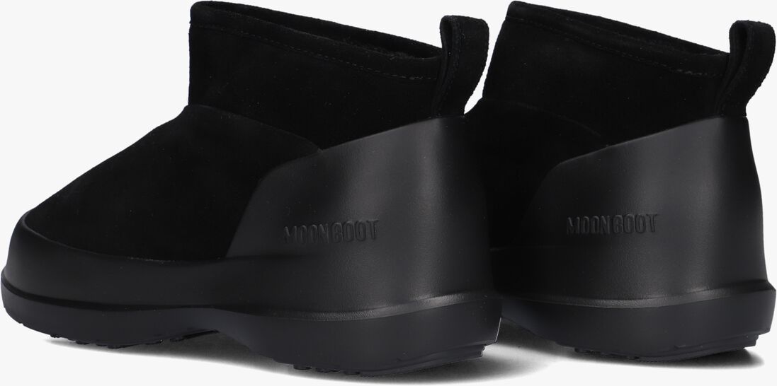 zwarte moon boot enkelboots mb luna low boot suede