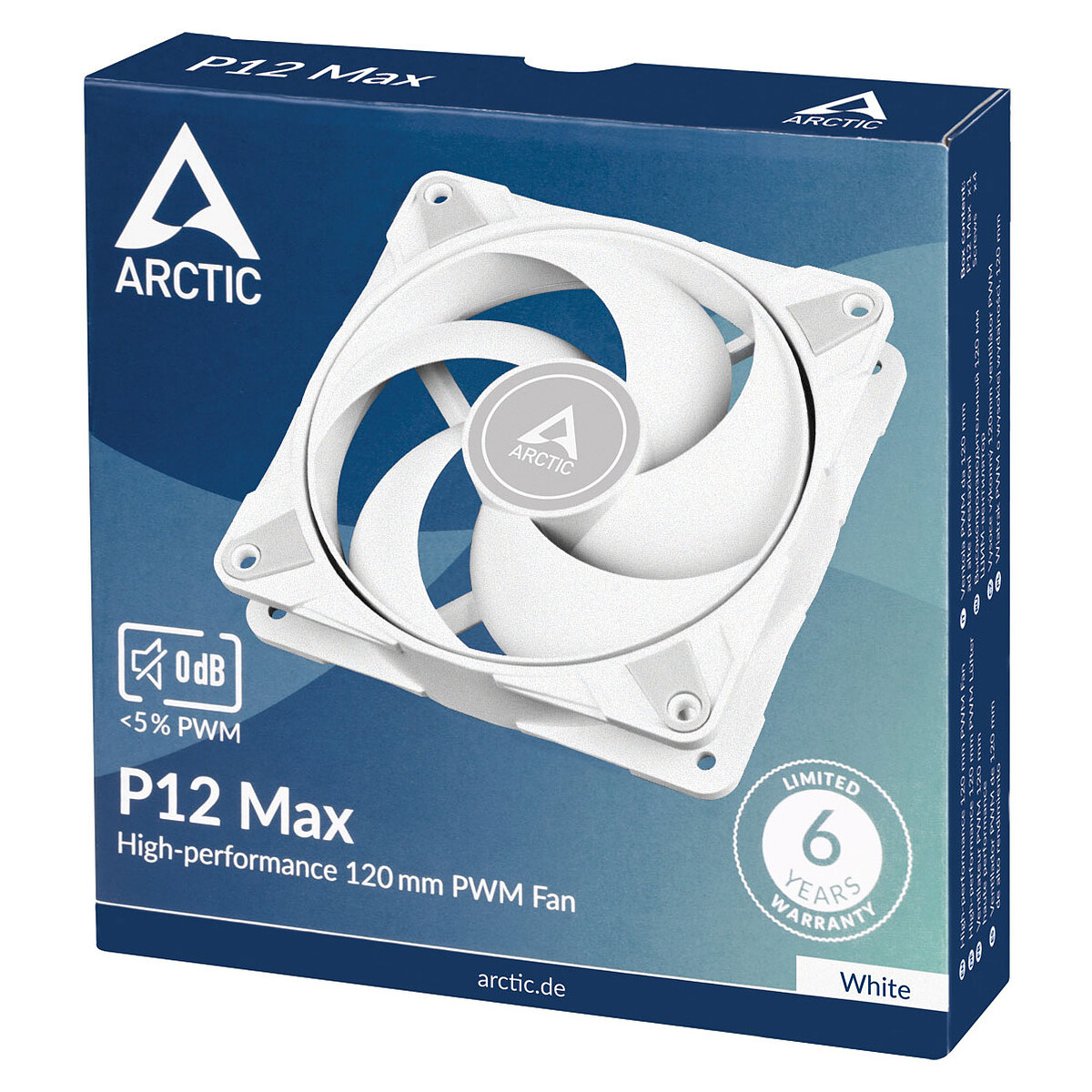 Arctic P12 Max (Blanc)