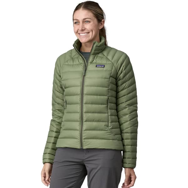 Doudoune randonnée PATAGONIA W'S DOWN SWEATER TERRAIN GREEN