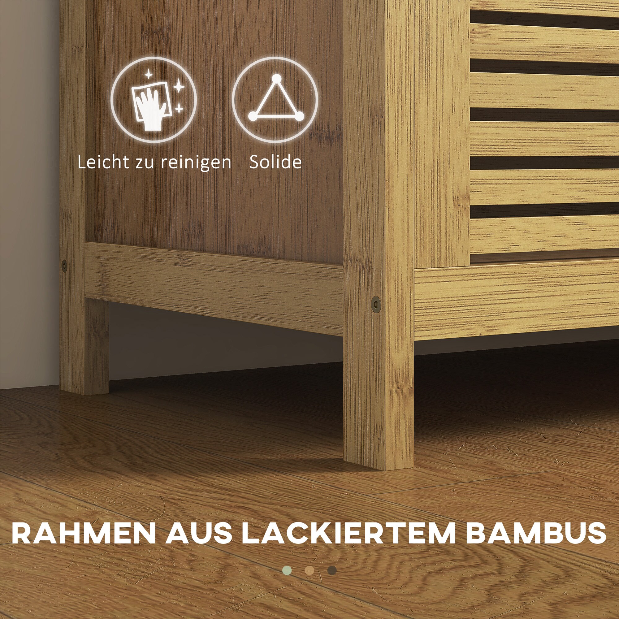 HOMCOM Schuhregal mit Stauraum natur 100L x 40B x 60Hcm