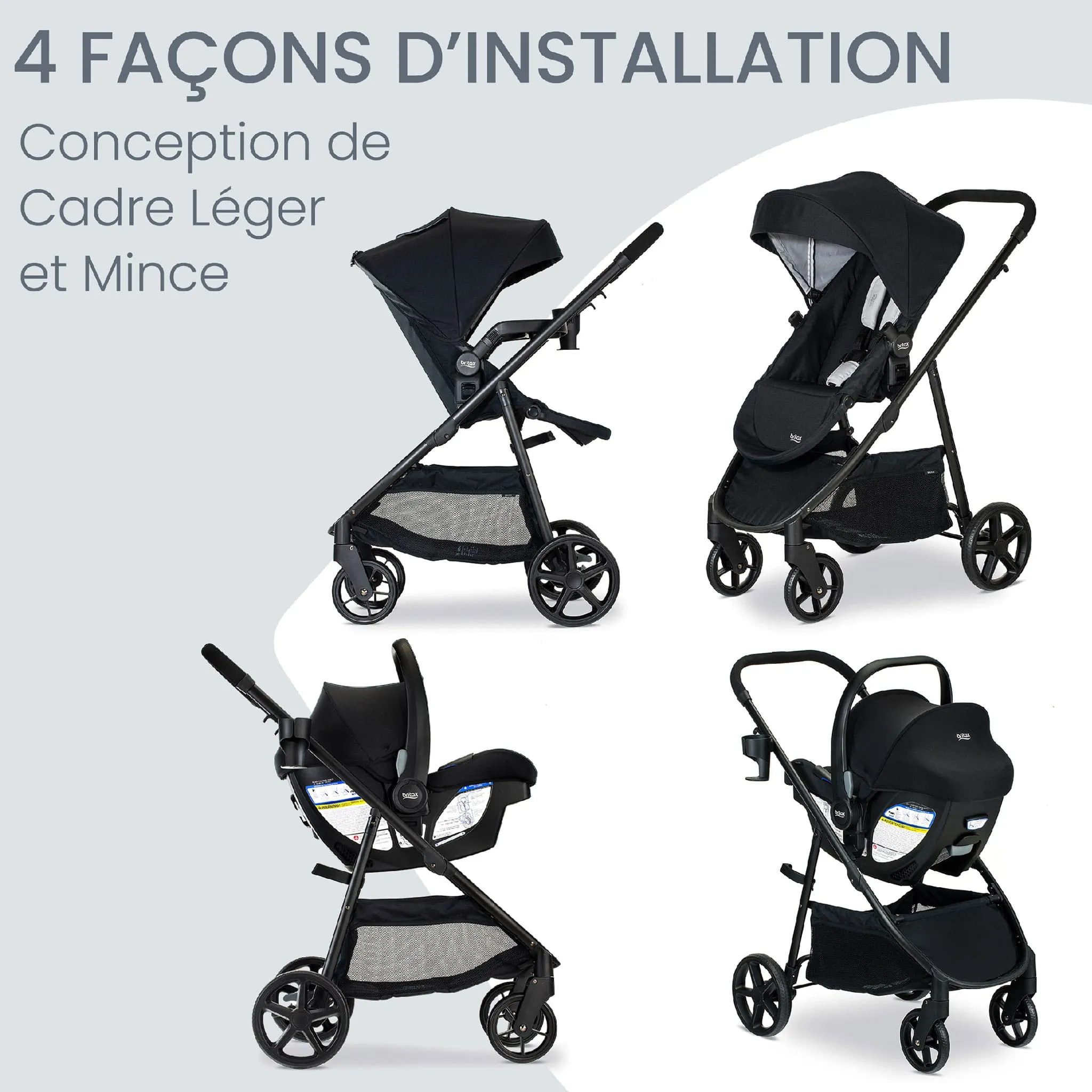 Britax Système de Voyage Willow™ Brook™  - Onyx Glacier