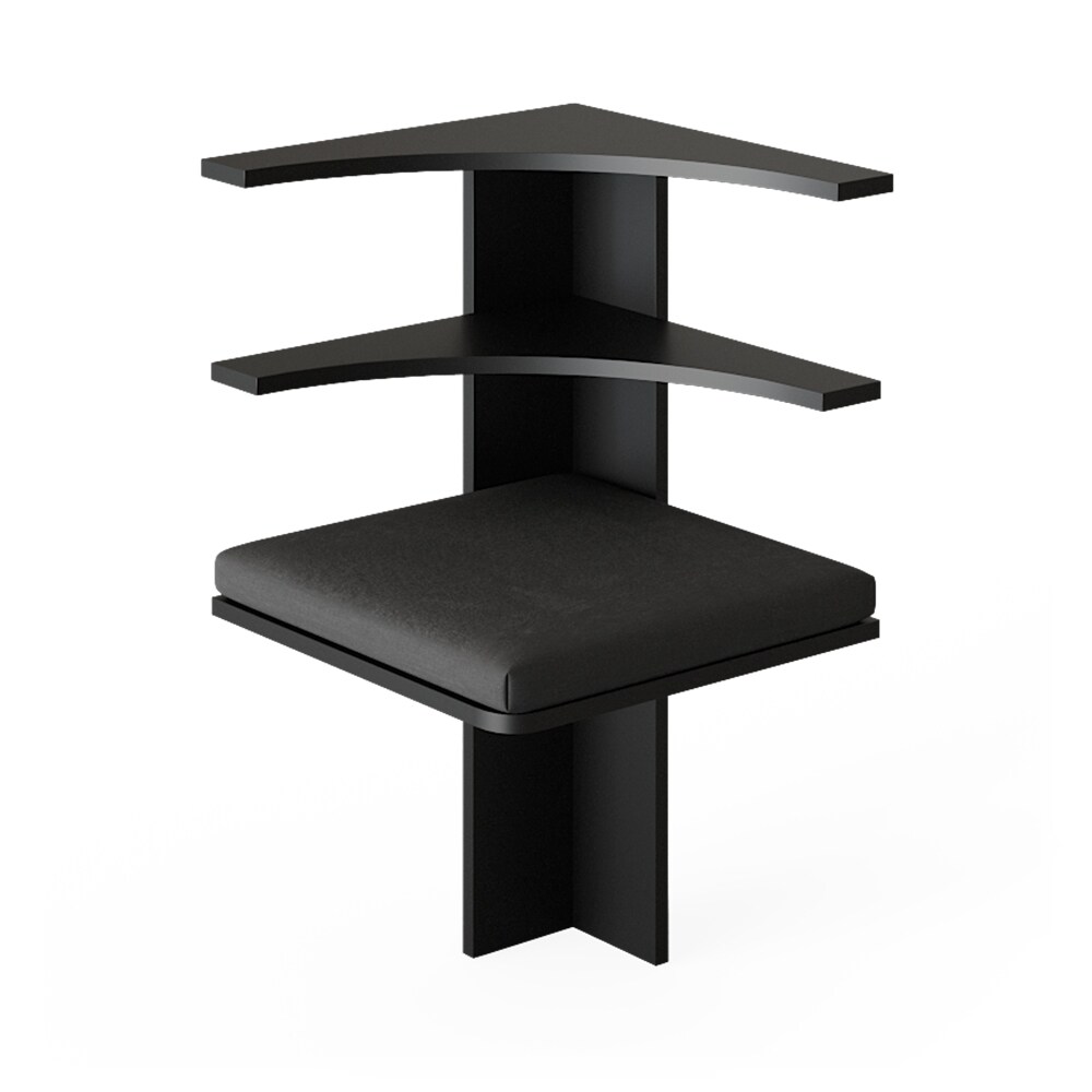 Vicco Eckbank Sitzecke Küchenbank Roman Schwarz 44 cm modern Sitzbank Esszimmerbank Eckbankgruppe Esszimmergruppe Küchensitzgruppe Sitzbankgruppe Küchenmöbel Polstermöbel