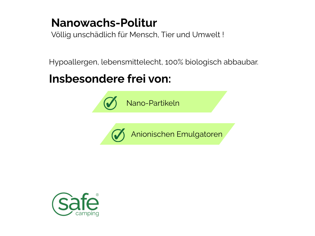 SAFE CAMPING Nanowax-Polish - 500 ml