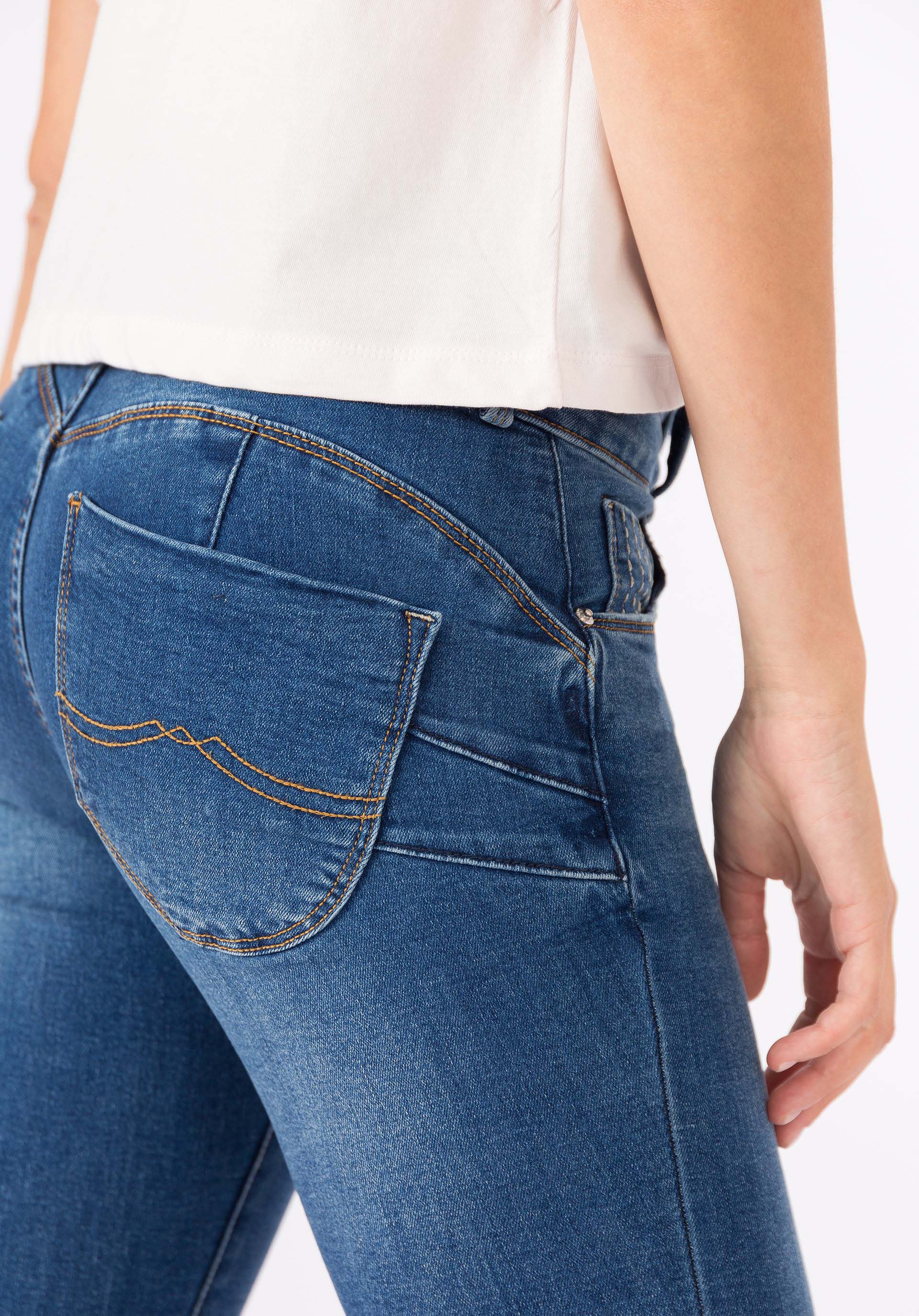 Jeans Double-up Skinny Efeito Lavado