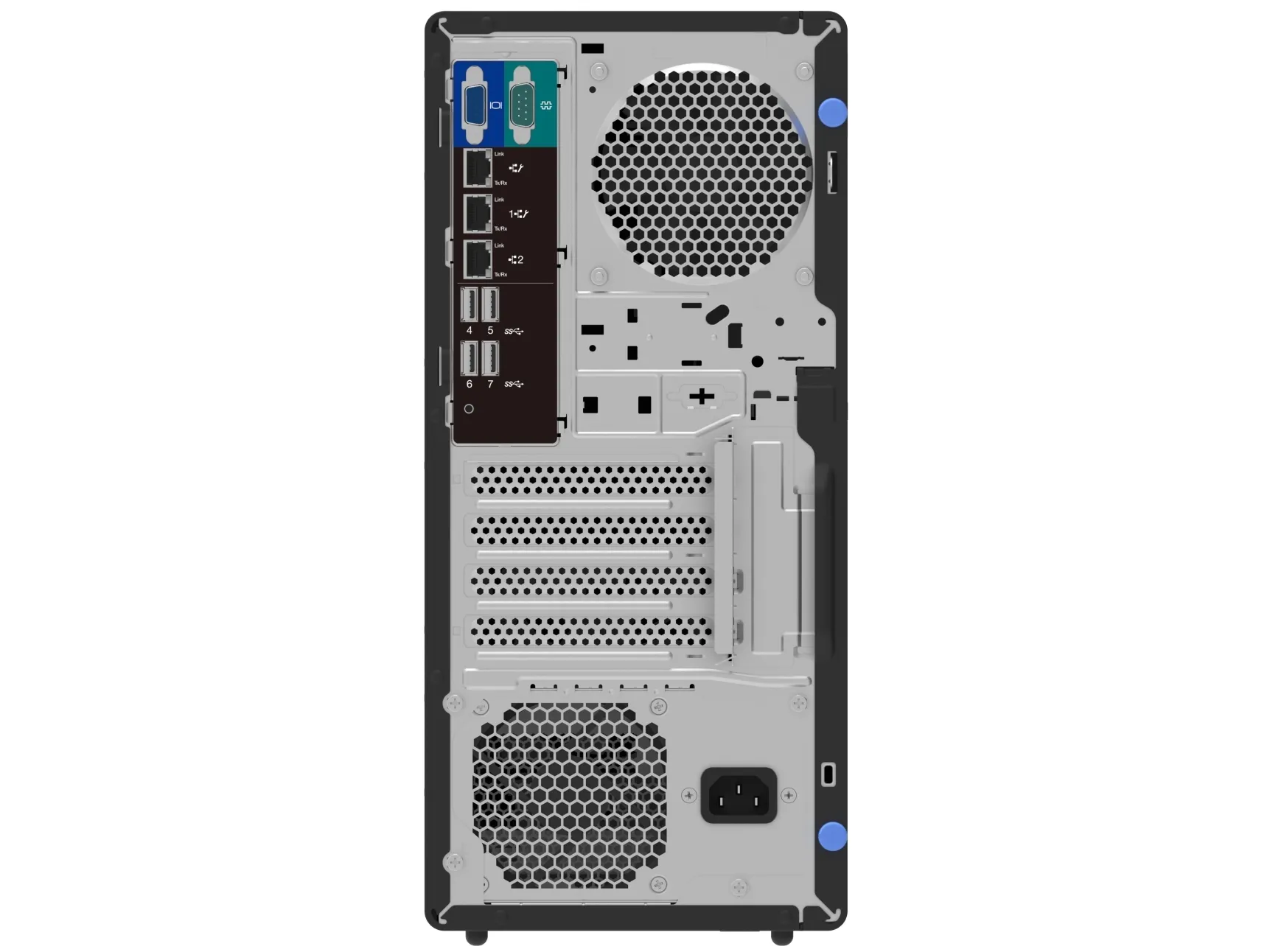 Lenovo ThinkSystem ST50 V3 7DF3 - Server - tower 5U - envejs - 1 x Xeon E-2434 / op til 5 GHz - RAM 16 GB - HDD 2 x 1 TB - Matrox G200 - Gigabit Ethernet - intet OS - skærm: ingen