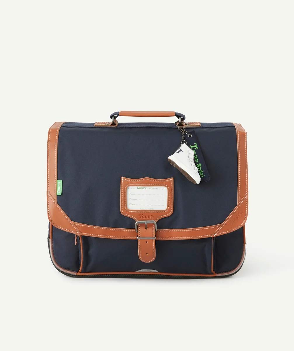 TANN'SCARTABLE CAMILLE BLEU MARINE PORTE CLÉ BASKET